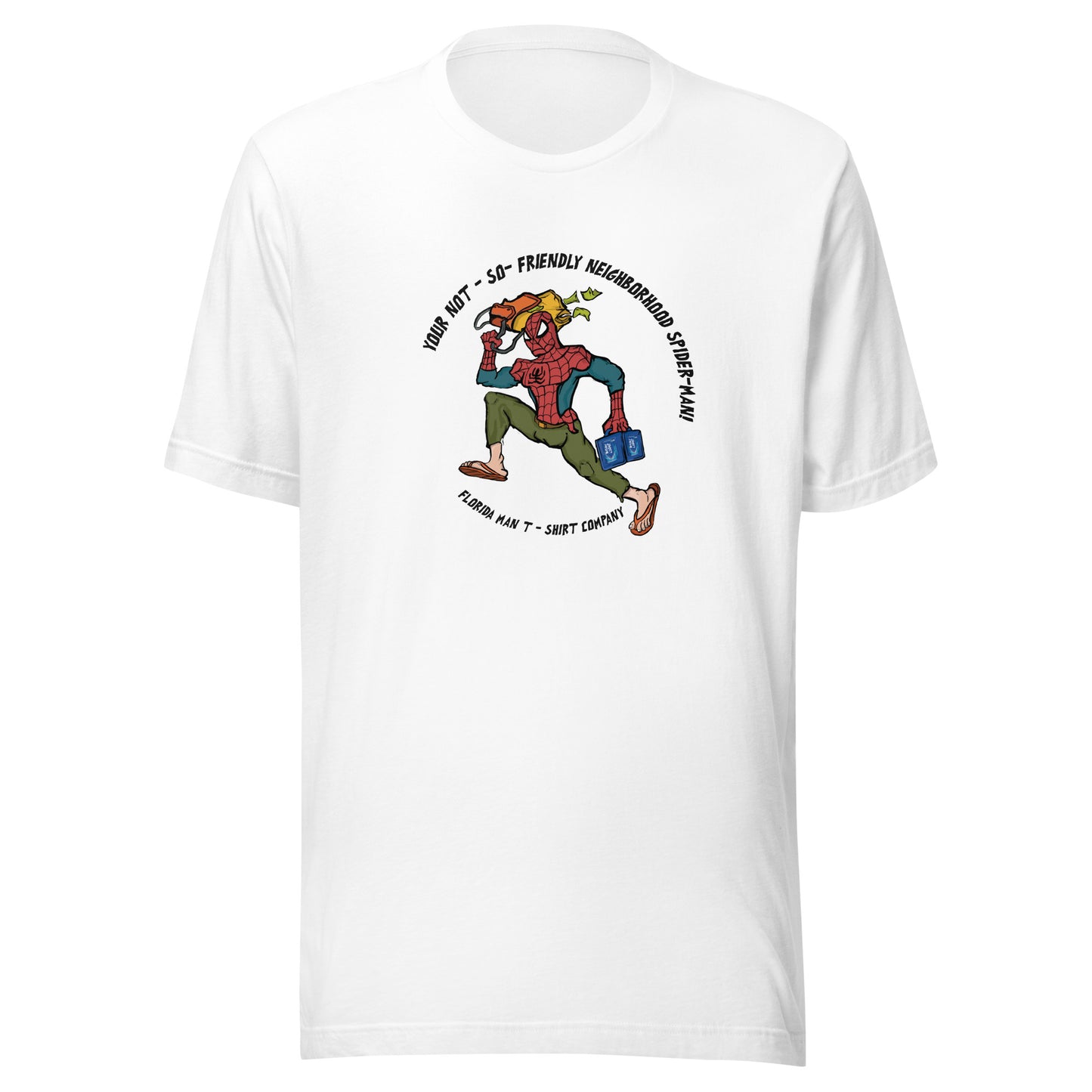 January Florida Man T-Shirt "Spidey" - White